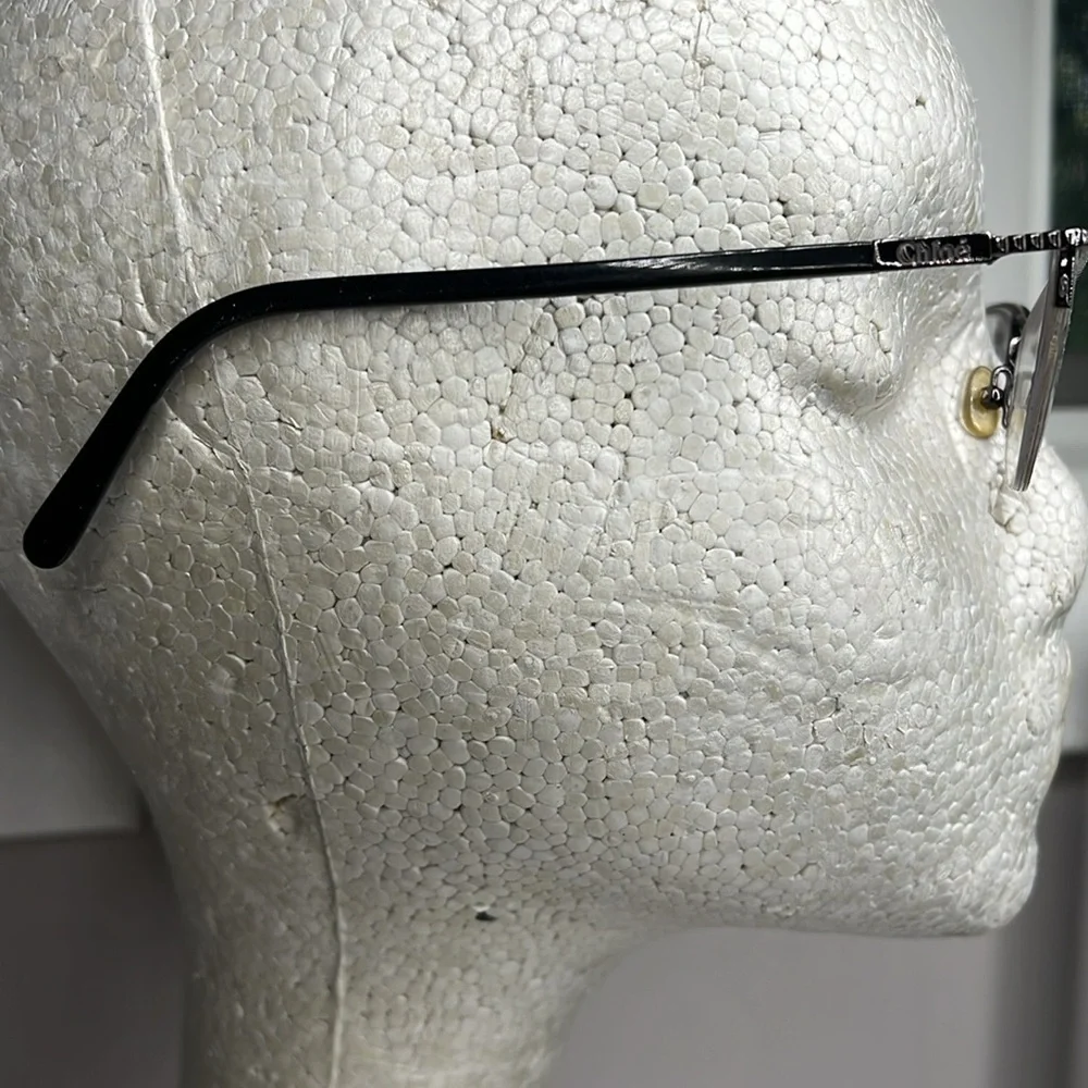 Chloe Ophthalmic Gunmetal Gray Metal Eyeglasses Frame